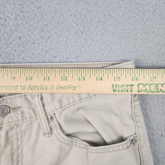 Levi's 514 Pants Men's 33x32 Khaki Slim Fit Straight Leg Cotton Modern Jeans - Picture 3 of 12